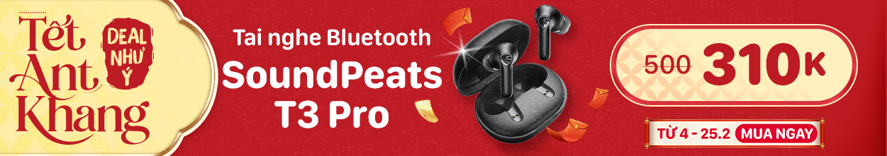 TAI NGHE BLUETOOTH SOUNDPEATS T3 PRO