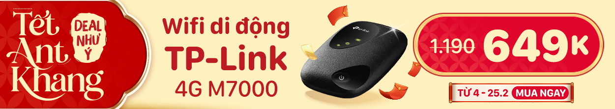 WI-FI DI ĐỘNG 4G LTE TP-LINK M7000 ĐEN
