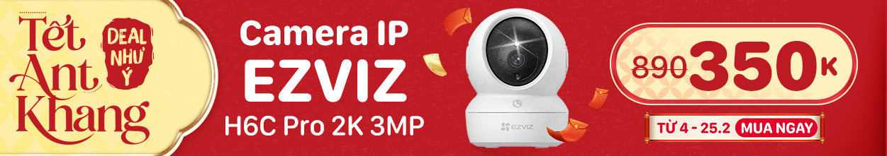 CAMERA IP HỒNG NGOẠI KHÔNG DÂY 3MP EZVIZ H6C PRO TRẮNG