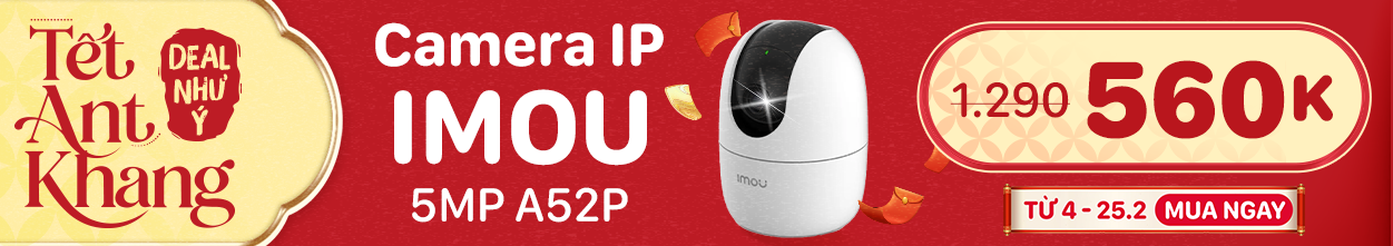 CAMERA IP HỒNG NGOẠI KHÔNG DÂY 5MP IMOU IPC-A52P TRẮNG