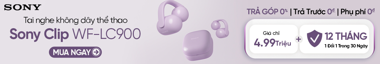 Tai nghe không dây thể thao Sony Clip WF-LC900