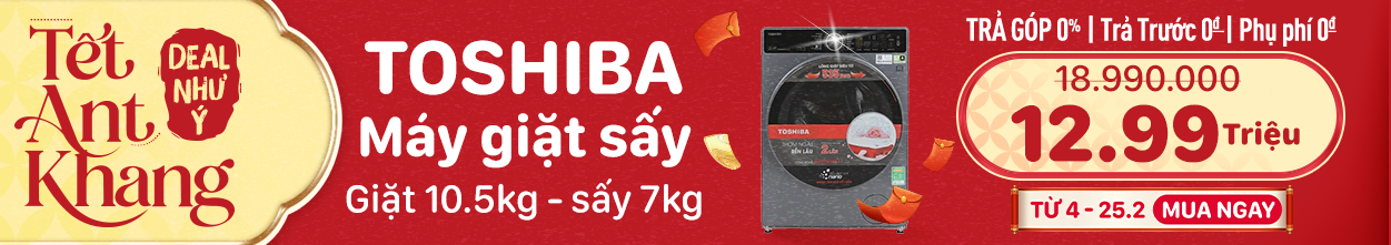 MÁY GIẶT SẤY TOSHIBA GIẶT 10.5KG - SẤY 7KG 2024 (TWD-T25BZU115MWV(MG))