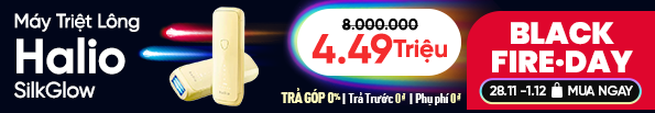 Máy triệt lông lạnh Halio SilkGlow IPL Sapphire Cooling Hair Removal Device