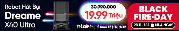 Robot hút bụi lau nhà tự động làm sạch Dreame X40 Ultra